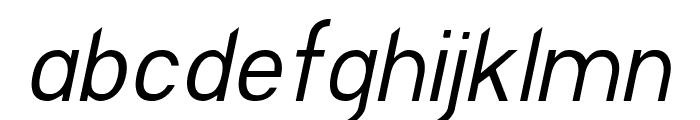 EllipticaLightItalic Font LOWERCASE