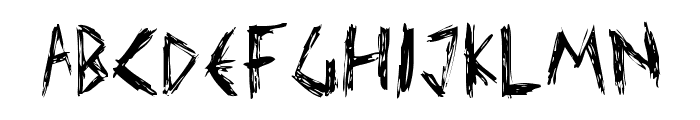 Elmar's scratch type Font UPPERCASE