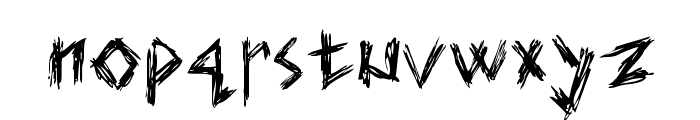 Elmar's scratch type Font LOWERCASE