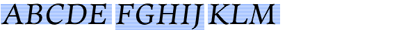 Elmhurst Italic Font UPPERCASE