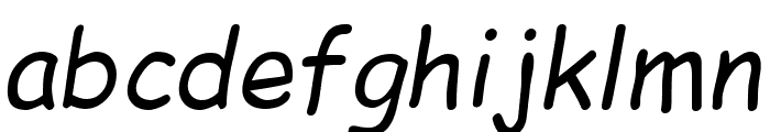 EMcomic-Italic Font LOWERCASE