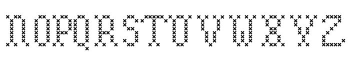 Embroidery Font UPPERCASE