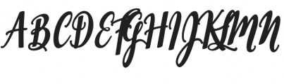 Emillia Script Regular otf (400) Font UPPERCASE