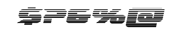 Emissary Scanlines Italic Font OTHER CHARS
