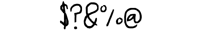 emmahandwriting Font OTHER CHARS