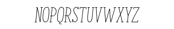 ENYO Serif Light Italic Font UPPERCASE