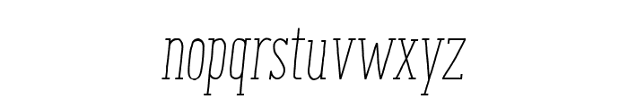ENYO Serif Light Italic Font LOWERCASE