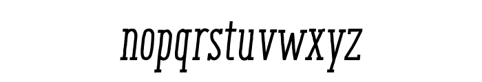 ENYO Serif Medium Italic Font LOWERCASE