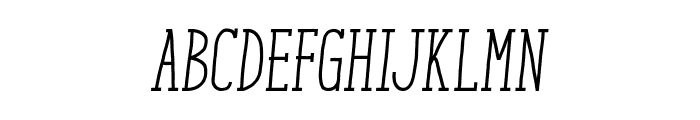 ENYO Serif Regular Italic Font UPPERCASE