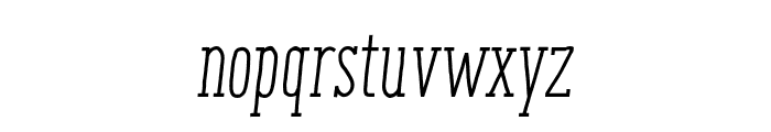 ENYO Serif Regular Italic Font LOWERCASE