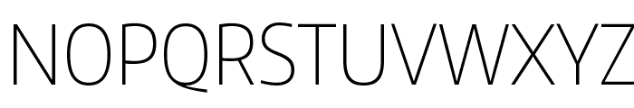 Encode Sans Condensed Thin Font UPPERCASE