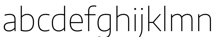 Encode Sans Semi Expanded Thin Font LOWERCASE