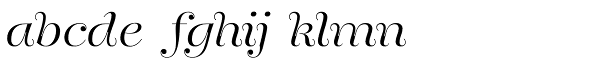 Encorpada Pro Light Italic Font LOWERCASE