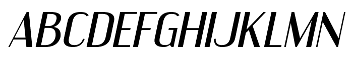 EngebrechtreExp-Italic Font UPPERCASE