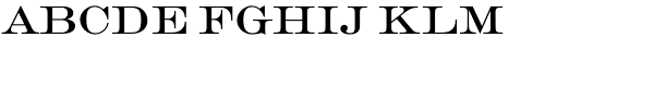 Engravers EF Roman Font LOWERCASE