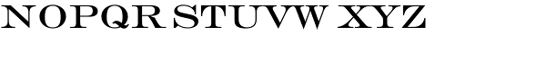 Engravers EF Roman Font LOWERCASE