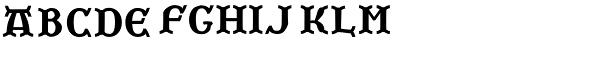 Engravers Gothic Font LOWERCASE