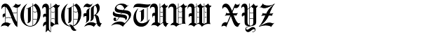 Engravers Old English BT Font UPPERCASE