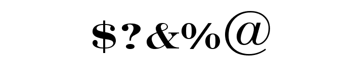 Engravers' Roman Bold BT Font OTHER CHARS
