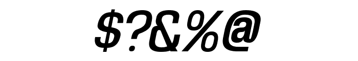 Enigmatic Italic Font OTHER CHARS