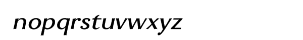 Enzia Medium Italic Font LOWERCASE