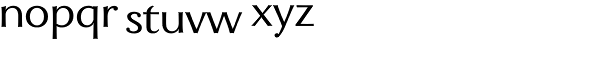 Enzia Regular Font LOWERCASE