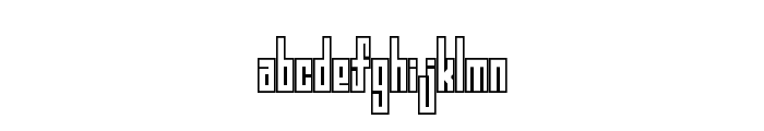 en tall Regular Font LOWERCASE