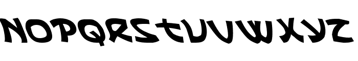 Ephesian Leftalic Font UPPERCASE