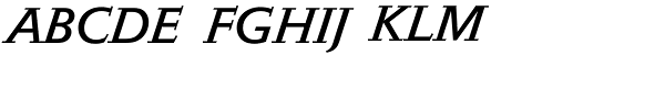Epikur BQ-Italic Font UPPERCASE