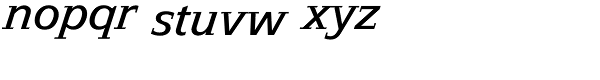 Epikur BQ-Italic Font LOWERCASE