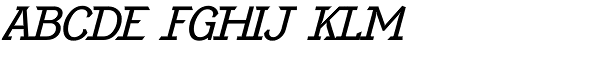 Equipoize Serif Regular Italic Font UPPERCASE