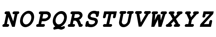 ER Kurier KOI-8 Bold Italic Font UPPERCASE