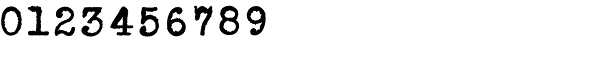 Erased Typewriter2 Bold Font OTHER CHARS