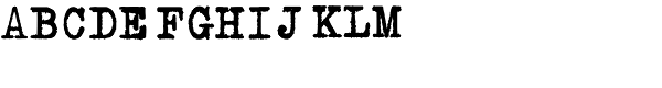 Erased Typewriter2 Bold Font UPPERCASE
