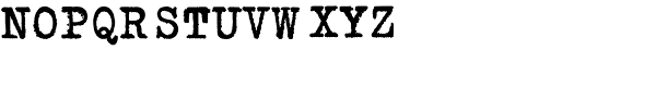 Erased Typewriter2 Bold Font UPPERCASE