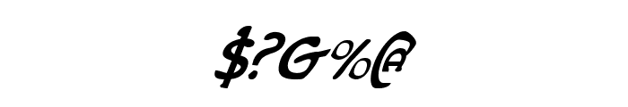 Erin Go Bragh Condensed Italic Font OTHER CHARS