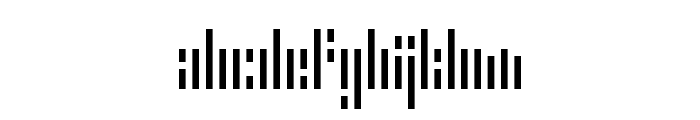 Error Stencil Regular Font LOWERCASE