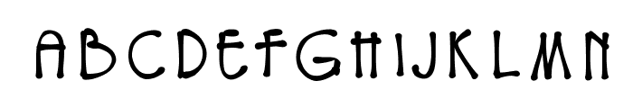 EryxFreeform Font LOWERCASE
