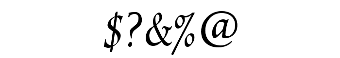 EscribaUT Italic Font OTHER CHARS