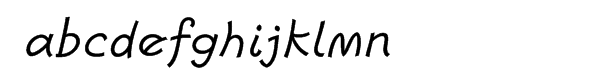 Escript™ Com Italic Font LOWERCASE