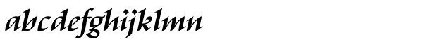 Escritura Display Demi Bold Italic Font LOWERCASE