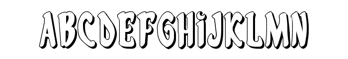 Eskindar 3D Regular Font LOWERCASE