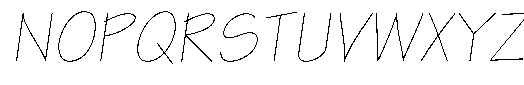 Eskiz Two Light Oblique Font UPPERCASE