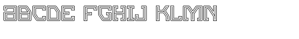 Eslava Double Line Font LOWERCASE