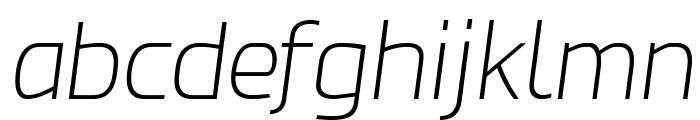 Esphimere Extra Light Italic Font LOWERCASE