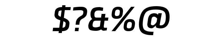 Esphimere Semi Bold Italic Font OTHER CHARS