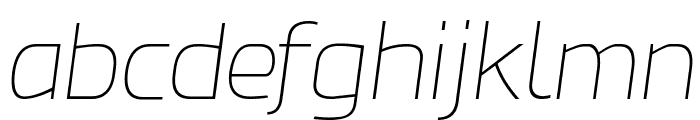Esphimere Thin Italic Font LOWERCASE