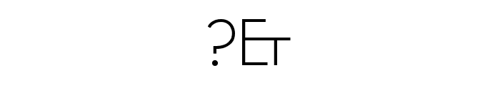 ETH Large Expanded Regular Font OTHER CHARS