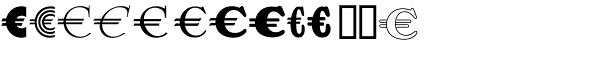 Euro Deco EF One Font UPPERCASE