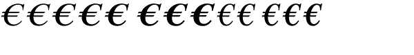 Euro Serif EF One Font UPPERCASE